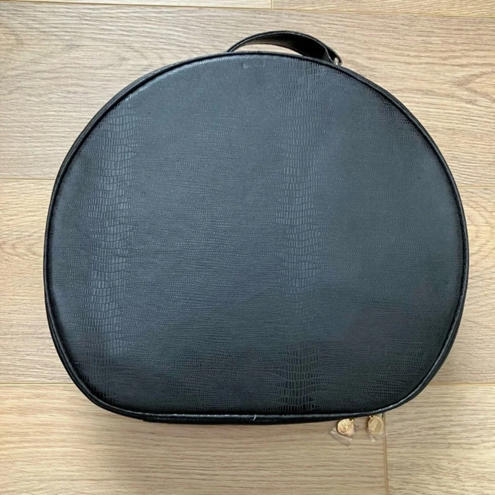 Lancôme Paris Cosmetic Train Case | Black Faux Leather | Large | NWOT